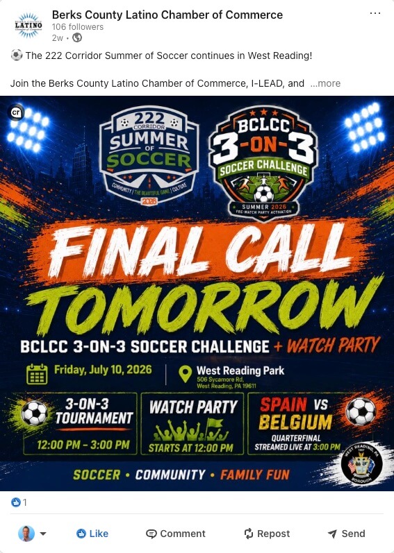 222 Summer of Soccer social post